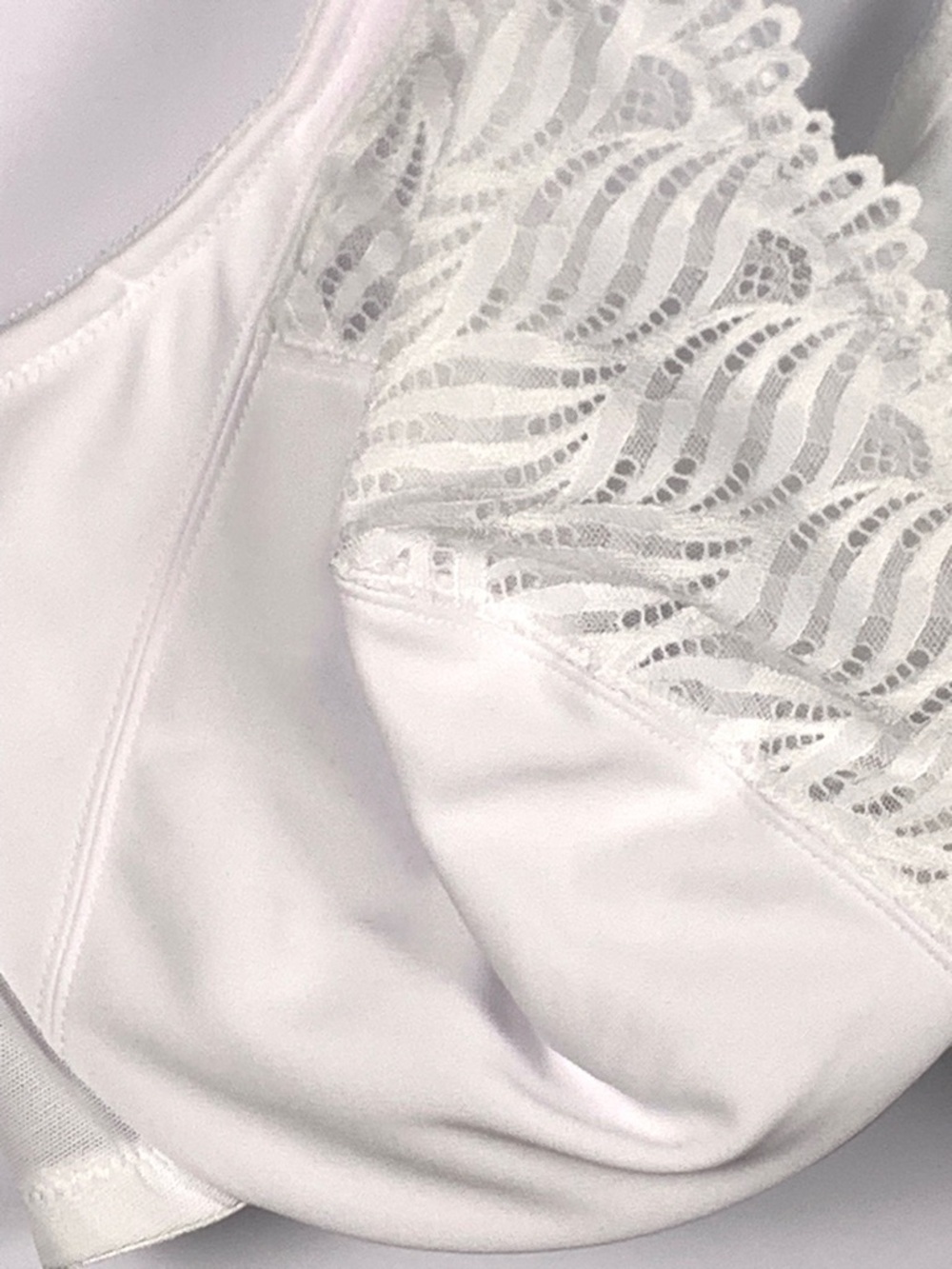 Glamorise 48DD Front Close Underwire Bra White Racerback Lace Full Coverage - Picture 5 of 15